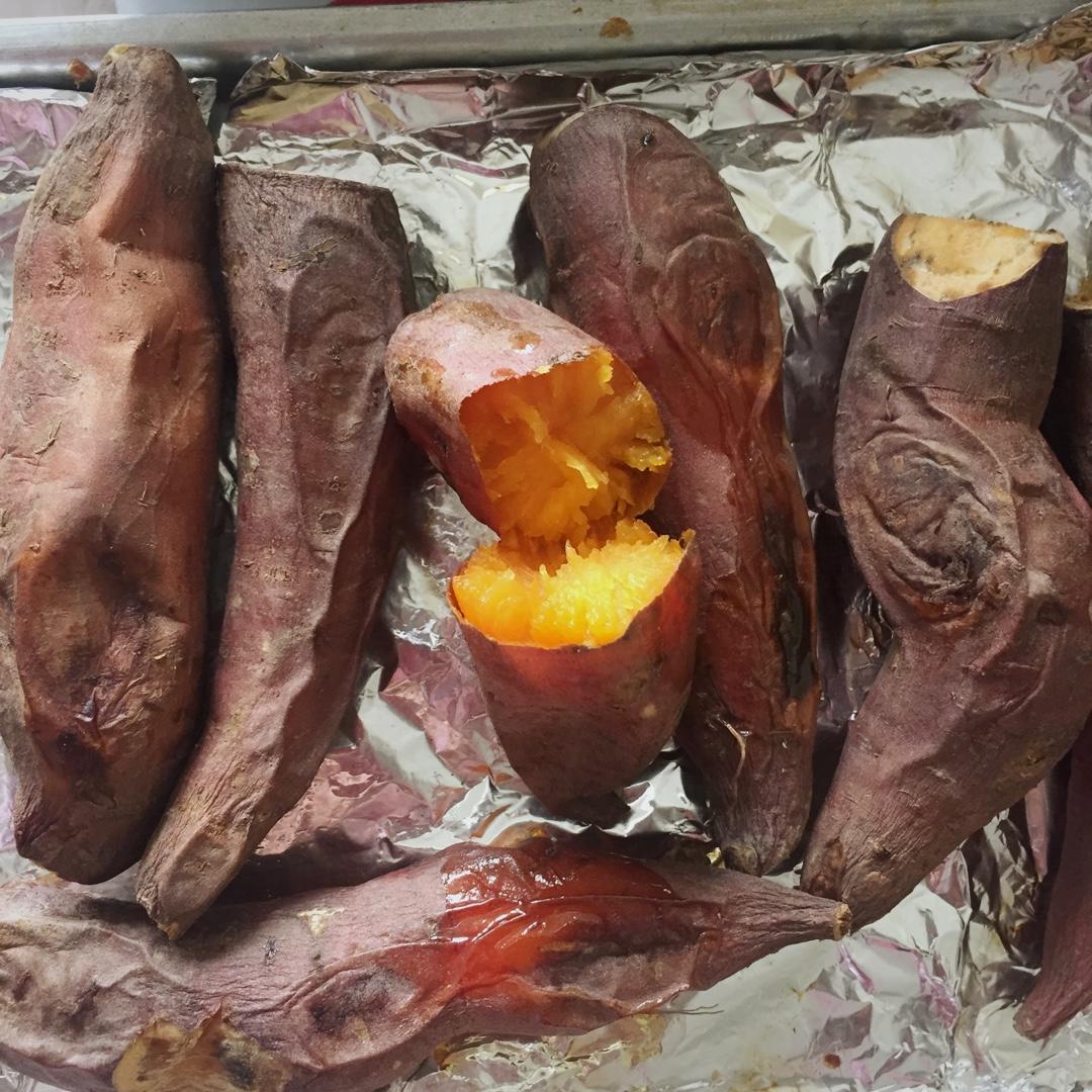 烤箱烤红薯