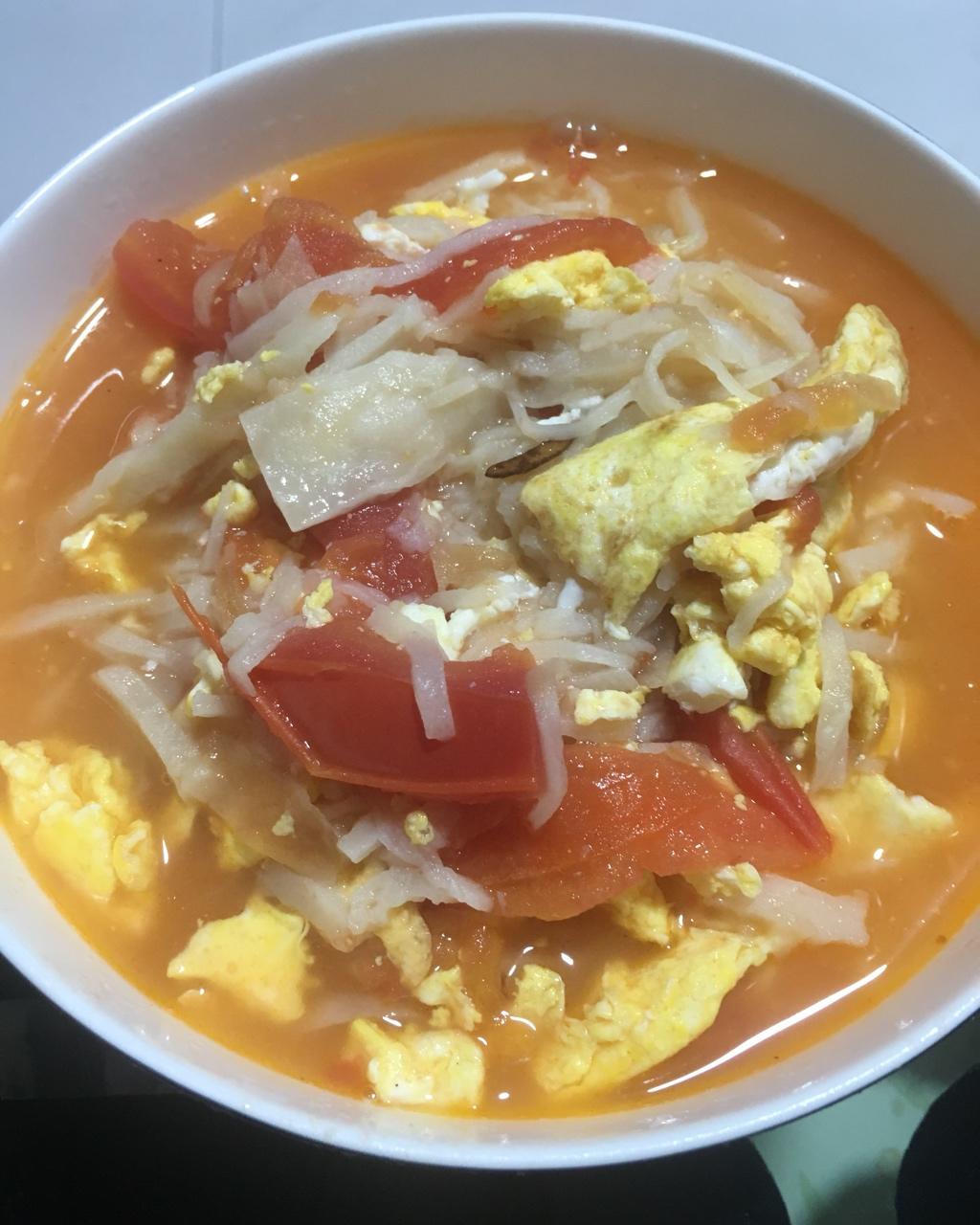 西红柿鸡蛋烩饼