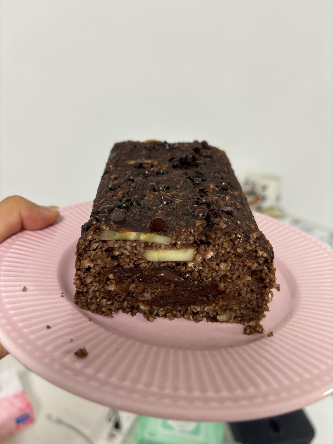 可可燕麦黑巧香蕉蛋糕🍰