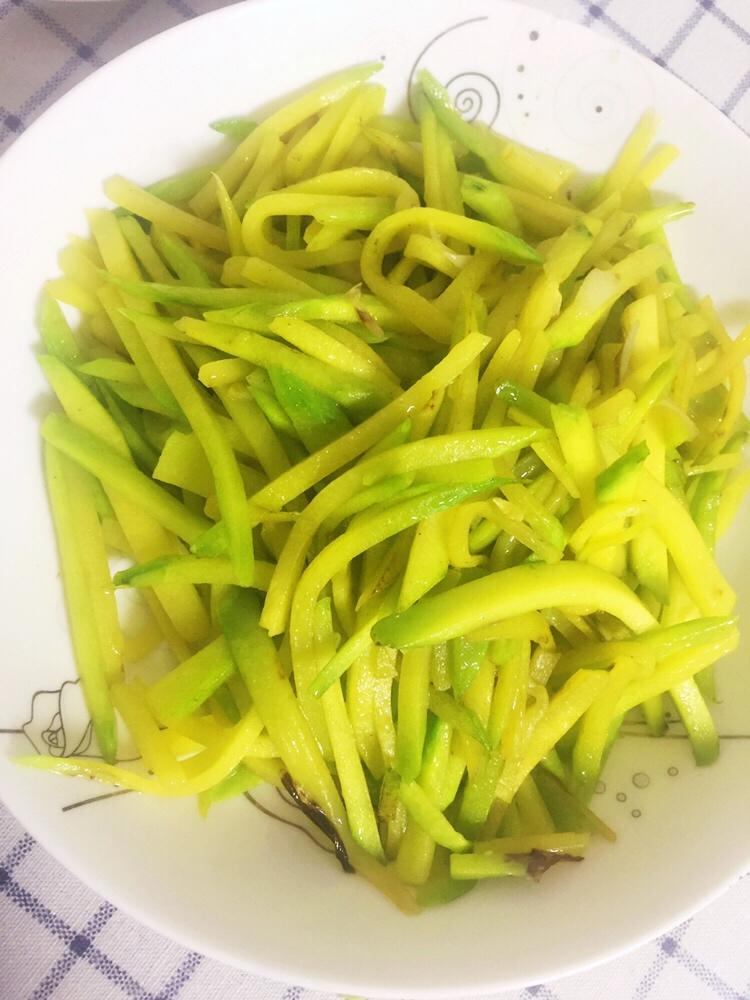 miss豆芽菜做的清炒南瓜丝