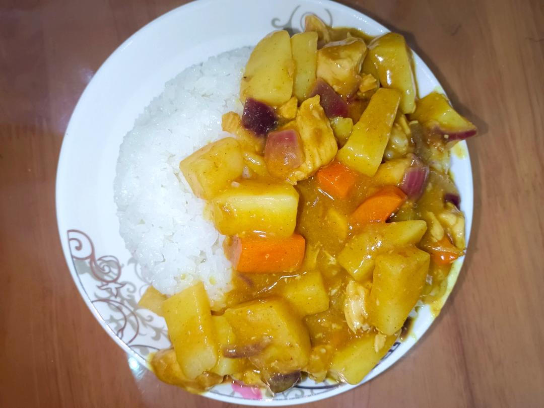 鸡肉咖喱饭🍛4人份