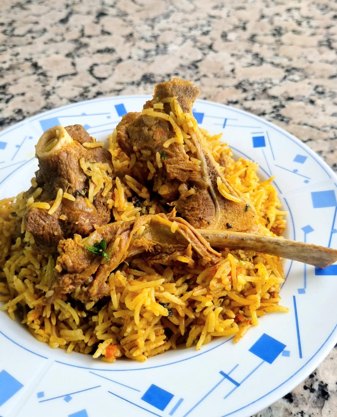 美味的印度比亚尼羊肉饭 Briyani