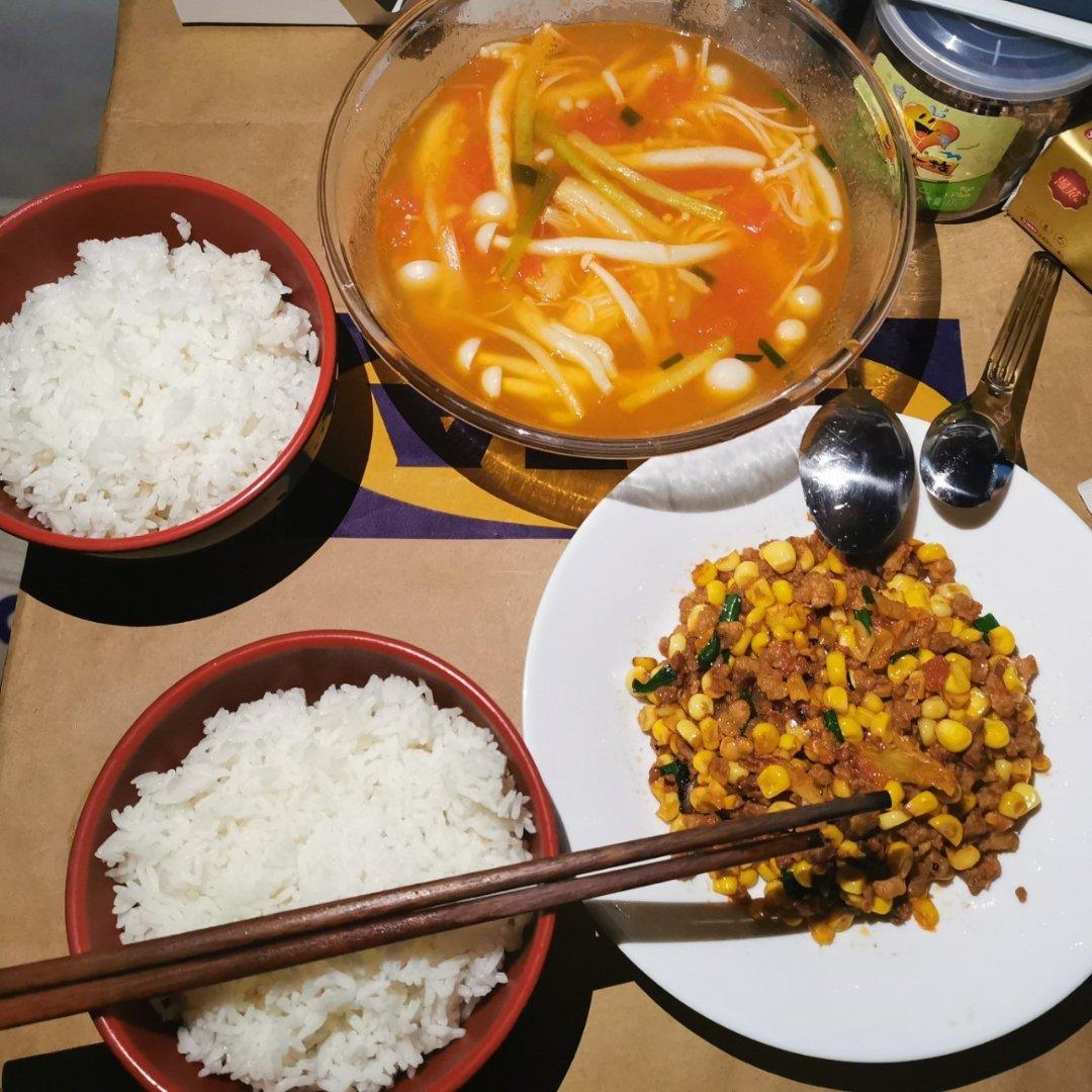玉米炒肉末【超级下饭的快手家常菜】
