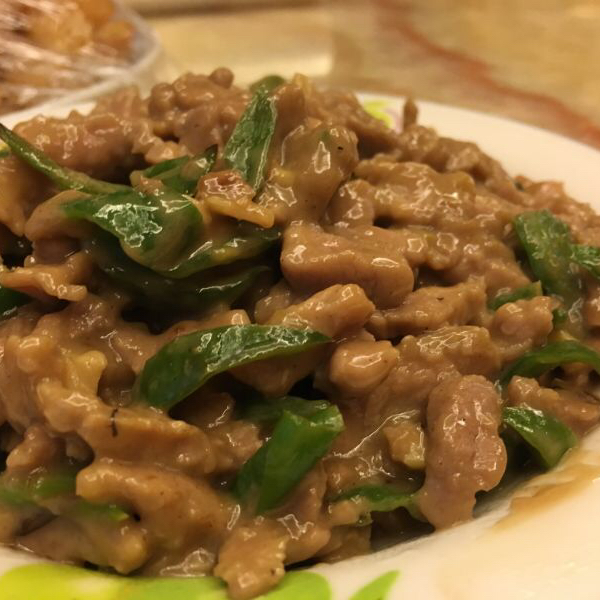 青椒炒肉丝