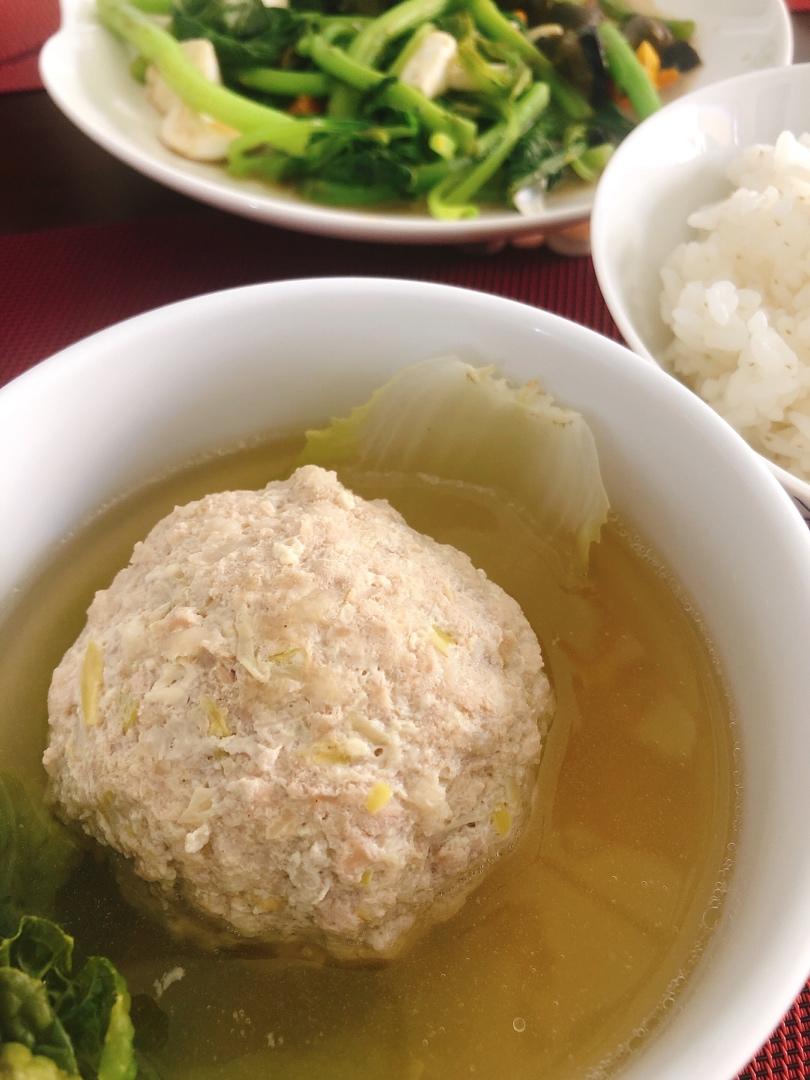 【壹人食】来自扬州的美味之清蒸狮子头（电饭煲版）