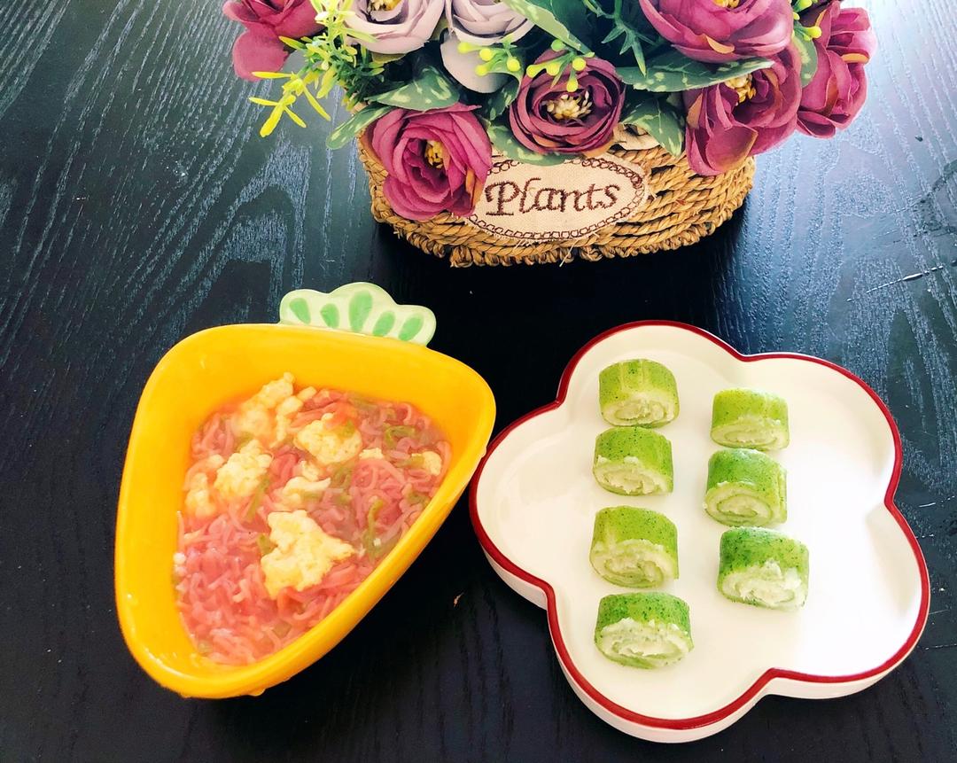 翡翠山药泥卷 宝宝辅食食谱