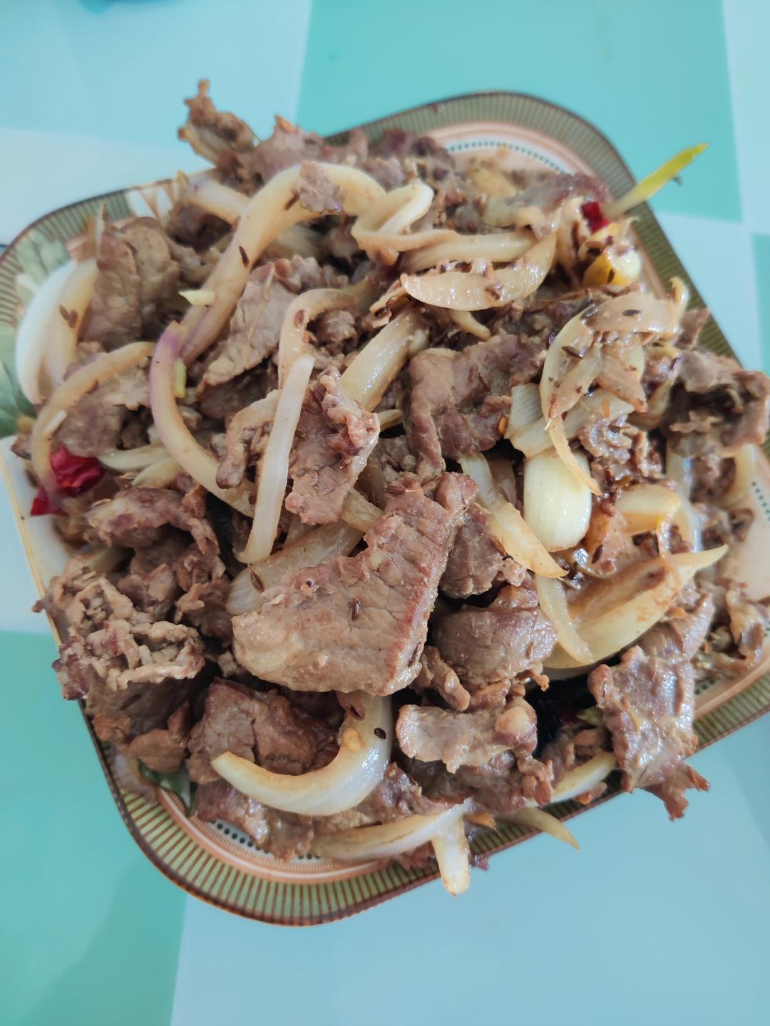 快手菜孜然牛肉