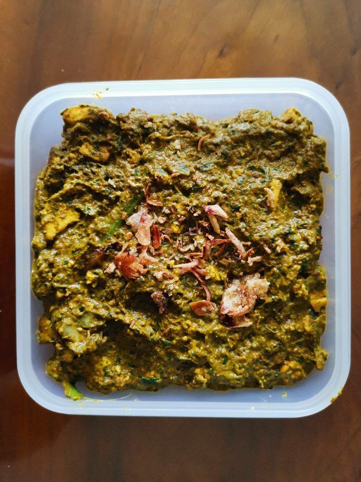 Vegan Palak paneer印度素食