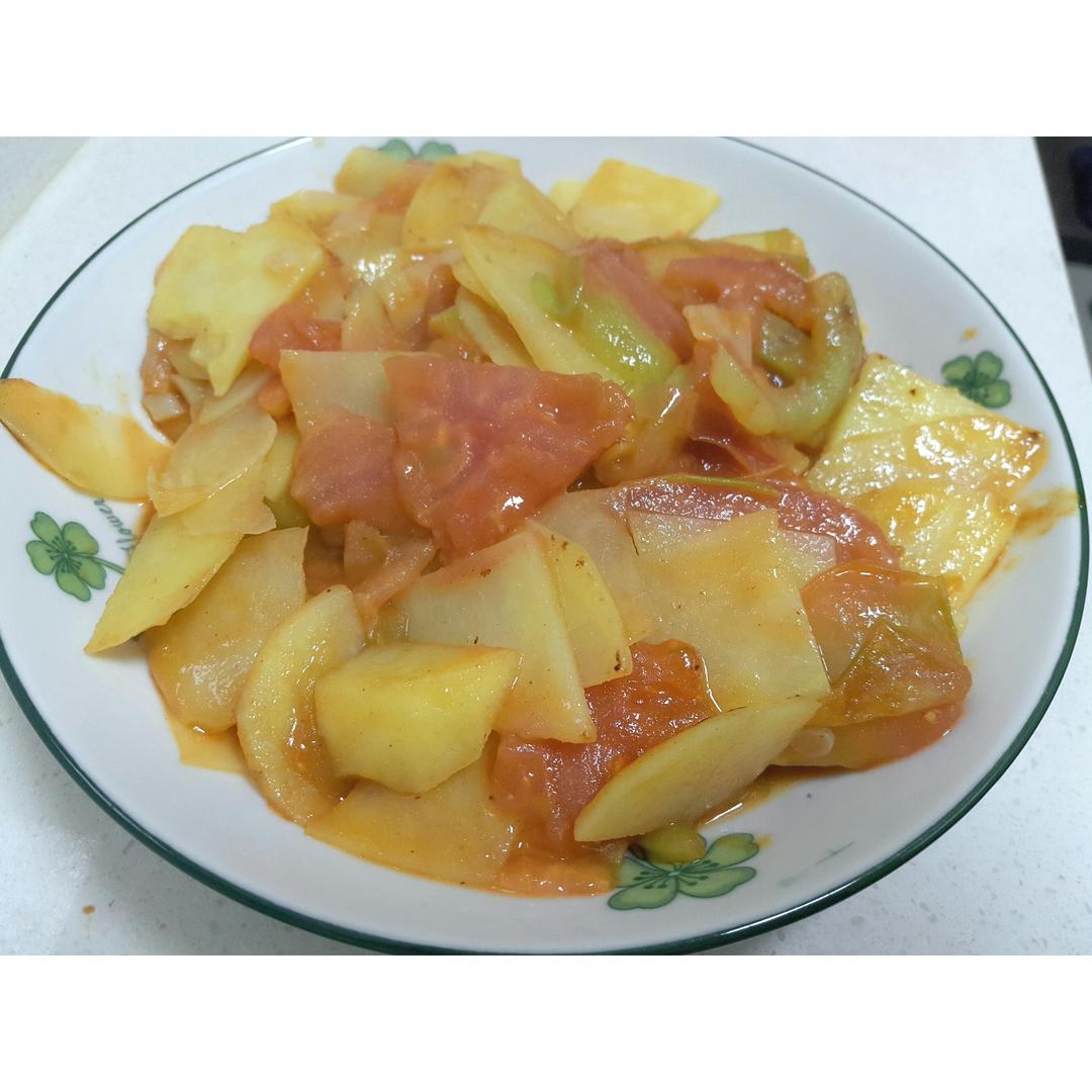 西红柿炒土豆