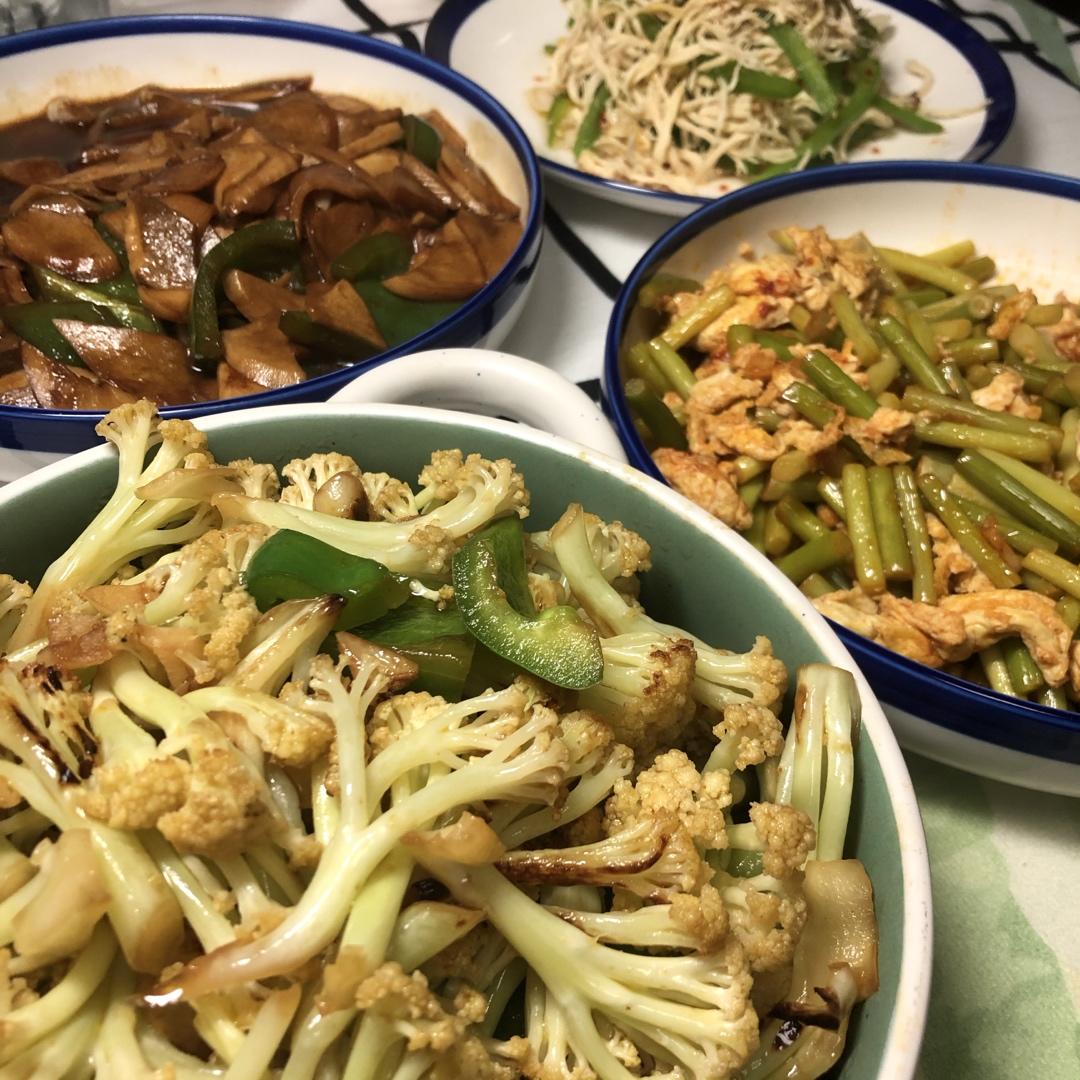 和饭店一个味道的干锅花菜