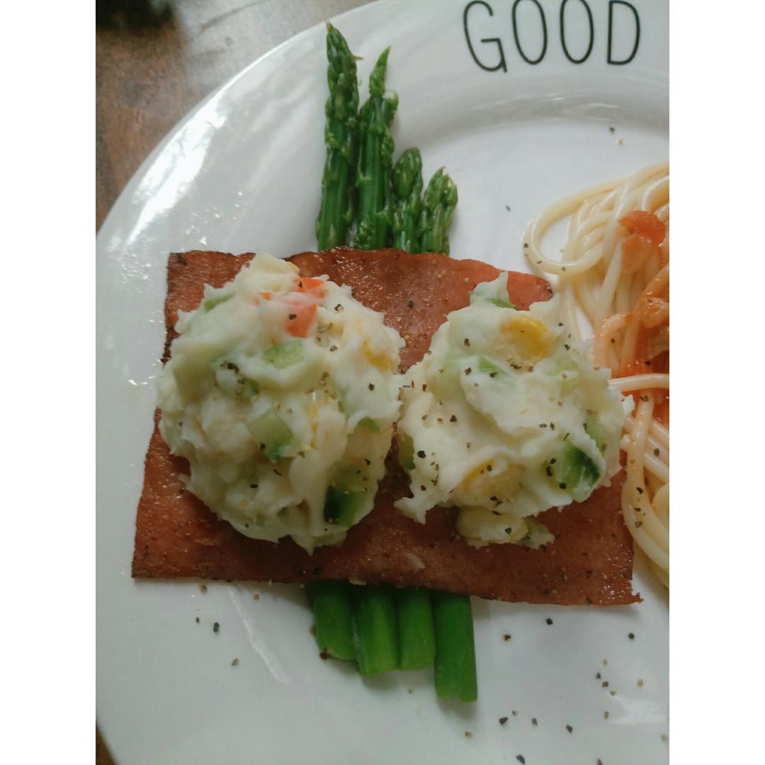 芦笋土豆泥