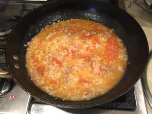 番茄肉末汤泡饭的做法 步骤9