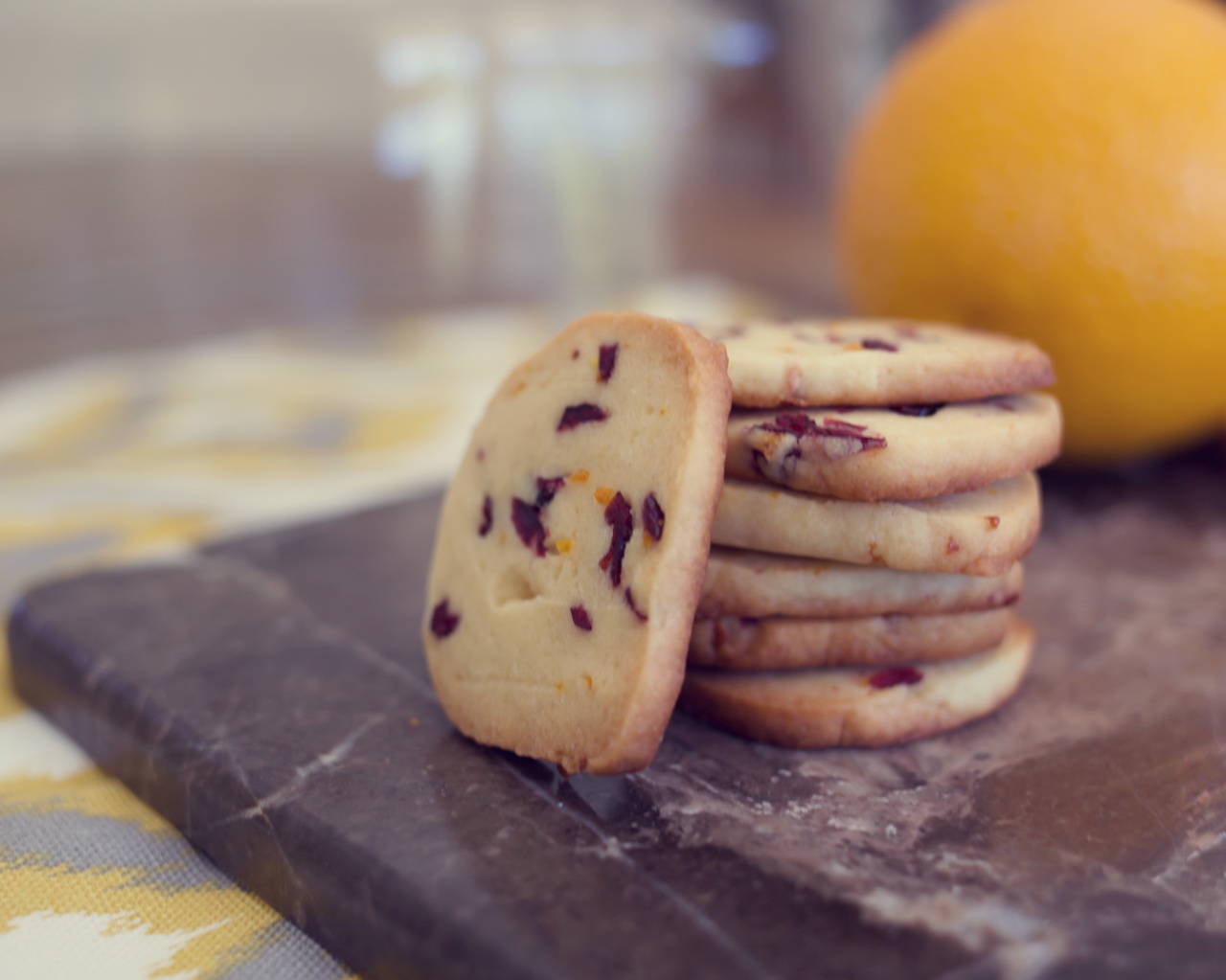 香橙蔓越莓饼干的做法