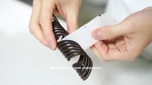 巧克力装饰件（巧克力丝卷）家庭简易制法的做法 步骤12