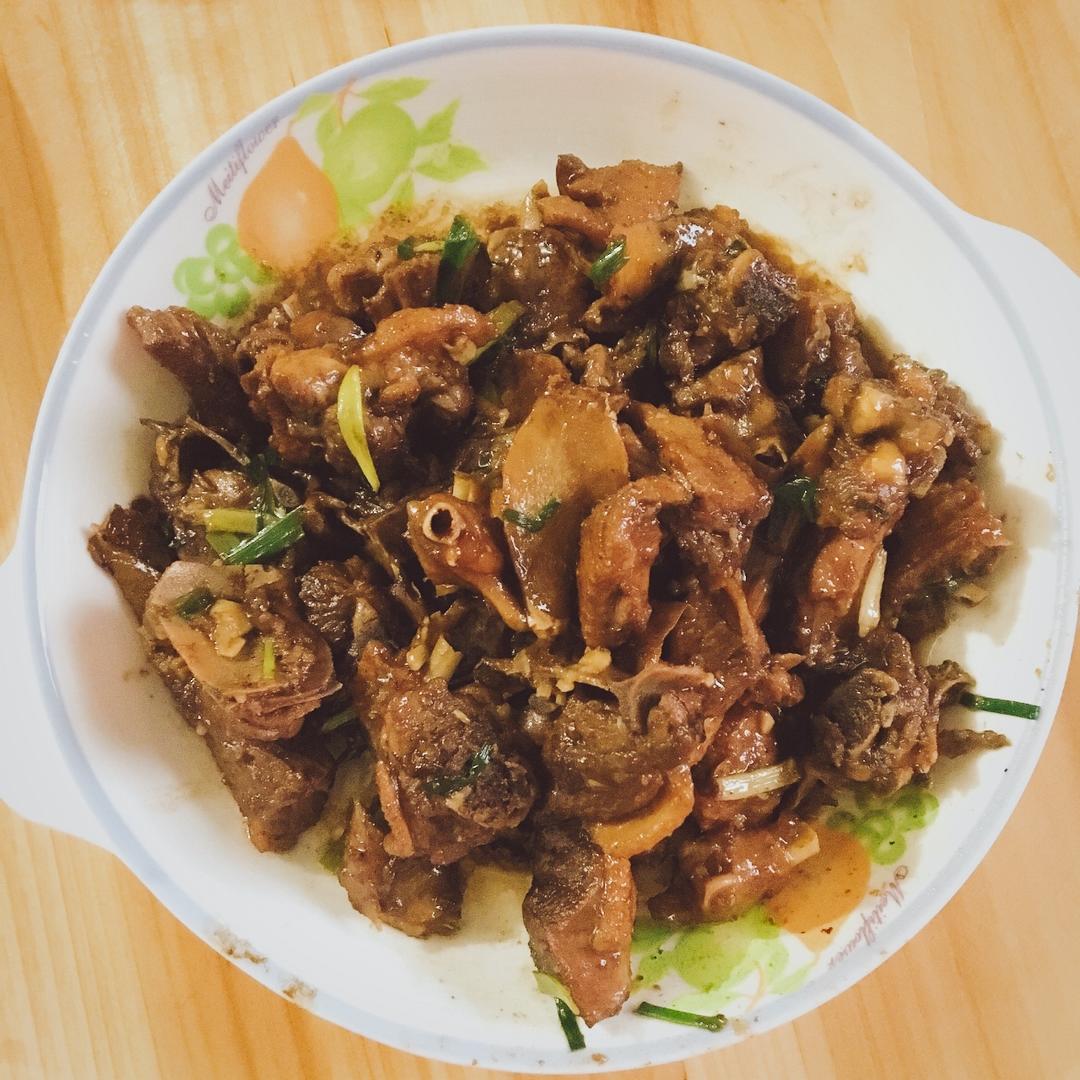 li荔子做的柱侯酱焖鸭子
