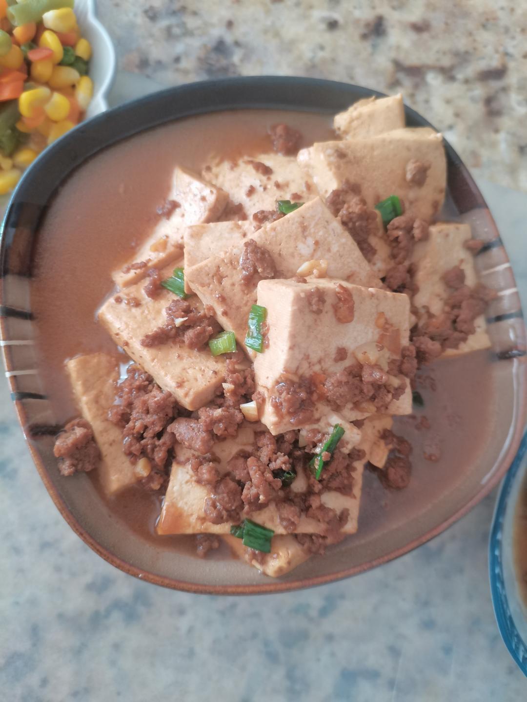 肉末烧豆腐