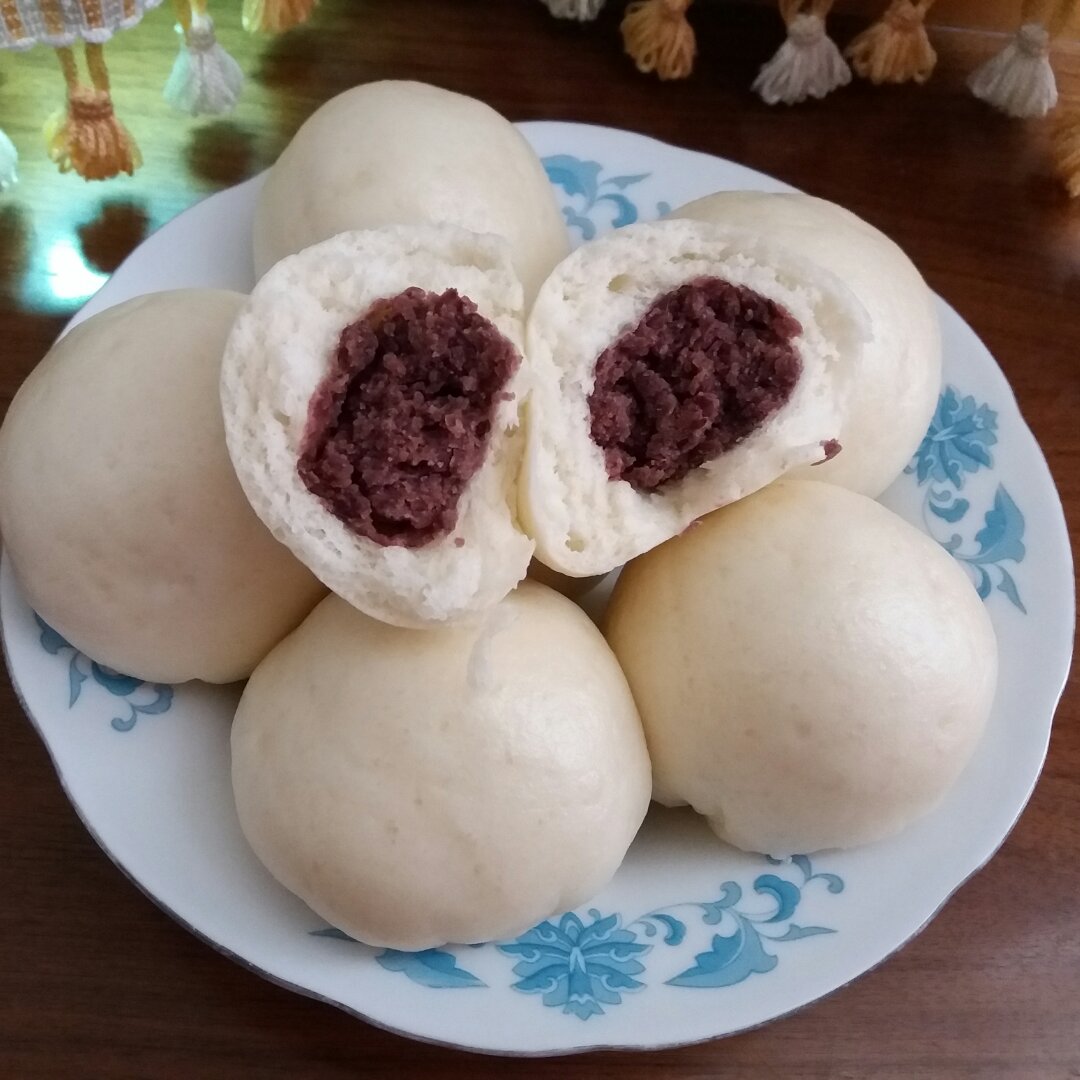 彩色果实做的美味豆沙包(内附红豆馅制作方法)