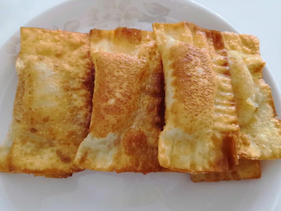 馄饨皮香蕉派
