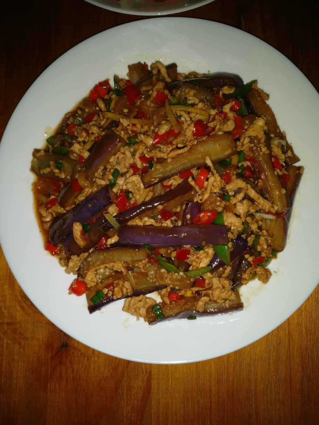 红烧肉沫茄子