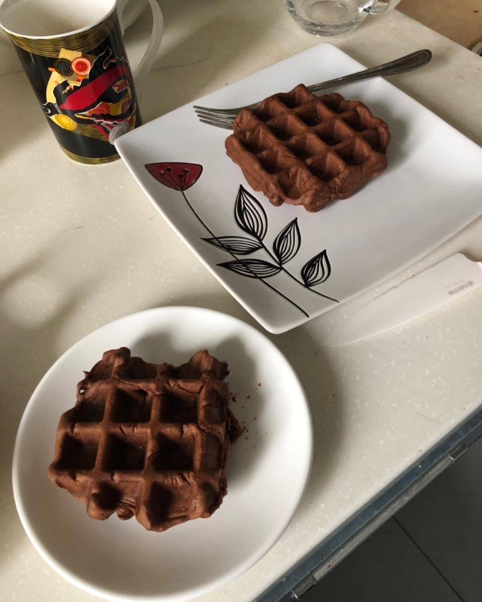 可能是最好吃最简单的巧克力华夫饼！