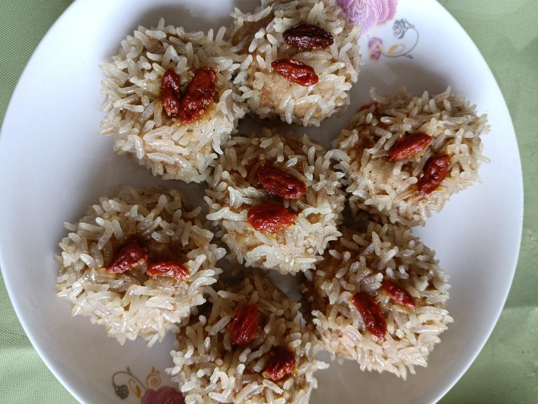 糯米莲藕猪肉丸子