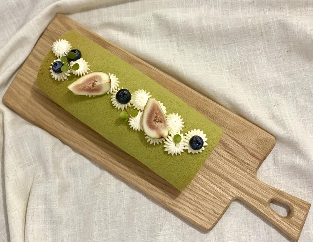 完美抹茶蜜豆蛋糕卷