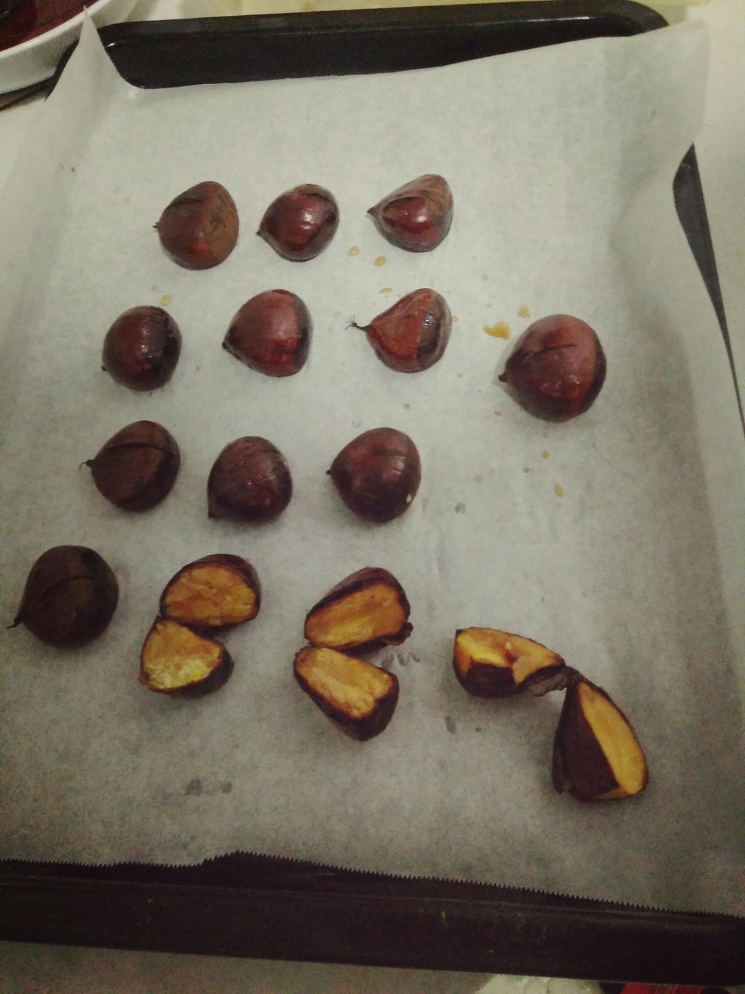 糖烤栗子（清甜版的烤箱“糖炒板栗”）