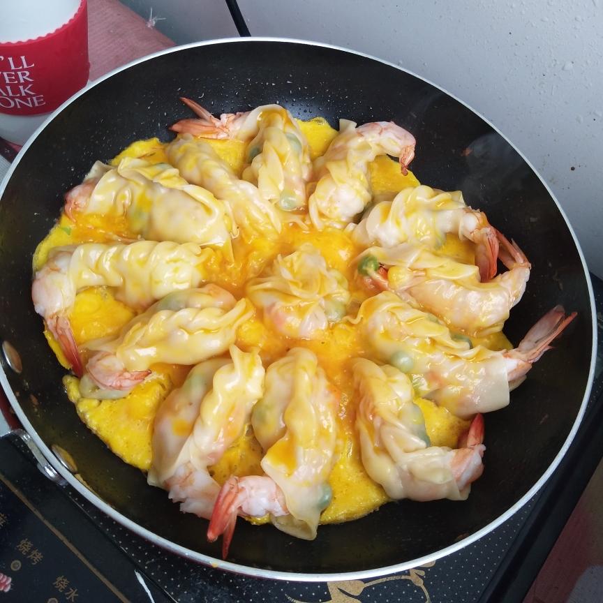 虾饺抱蛋的做法