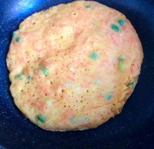 红萝卜玉米面饼