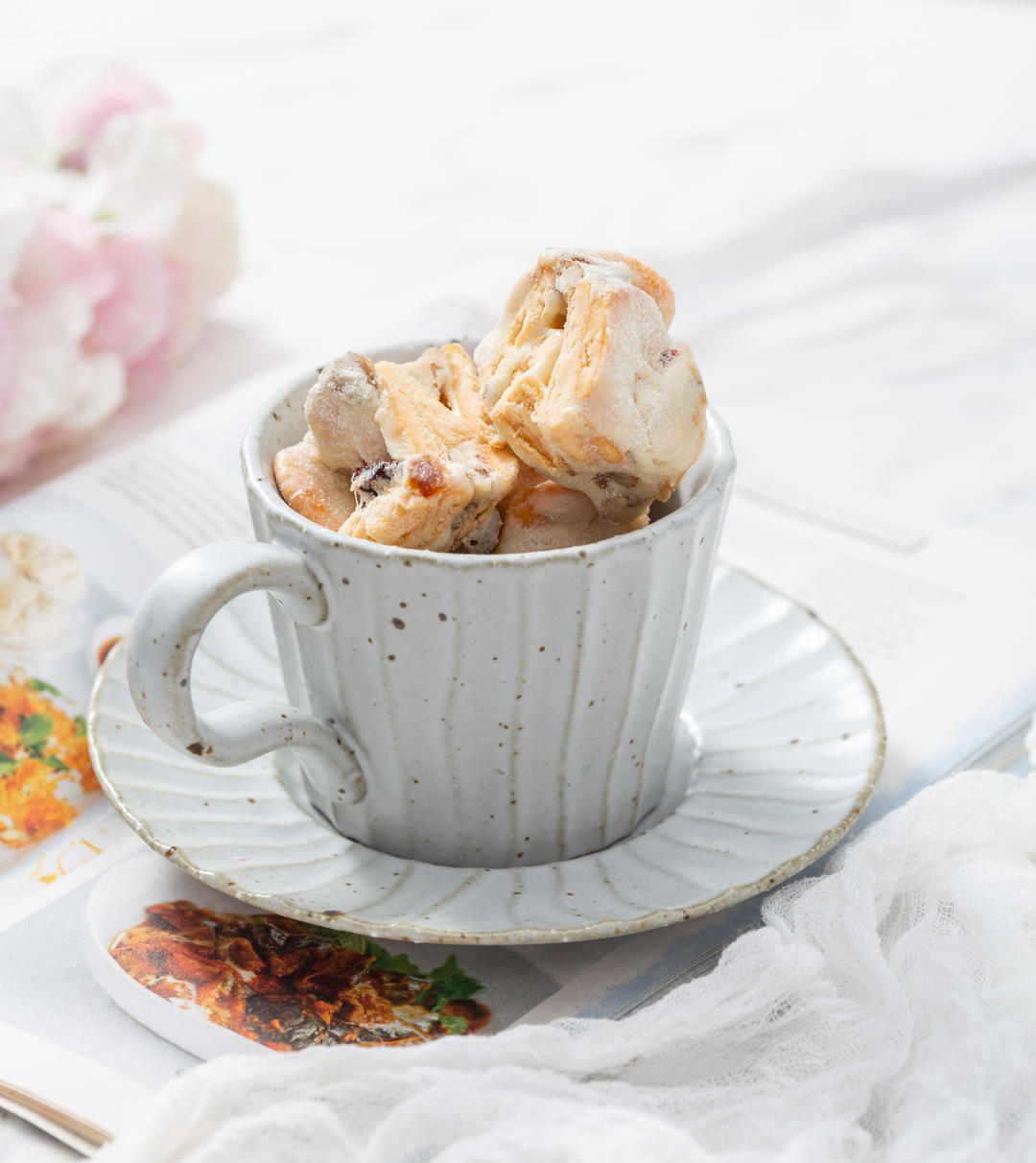 【雪花酥】快手小甜点，做再多也不怕有囤货！的做法