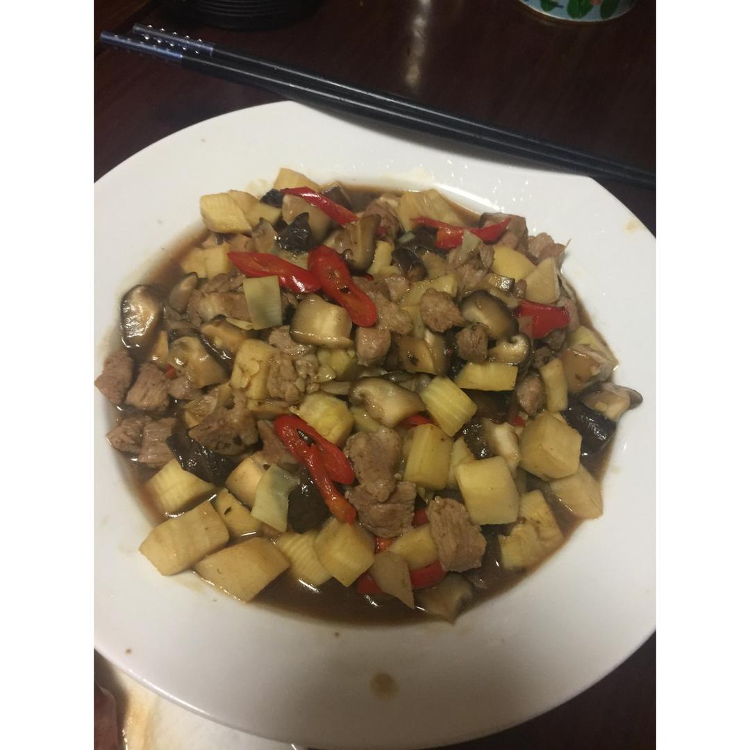 蚝油香菇丁 Shiitake mushroom in oyster sauce