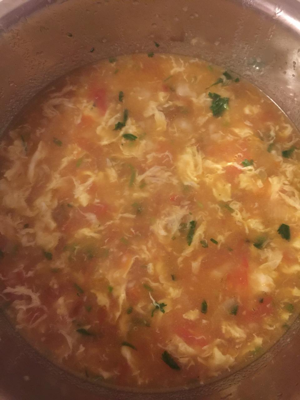 西红柿鸡蛋疙瘩汤