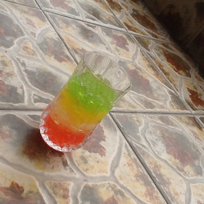 00绛唇00做的彩虹果冻