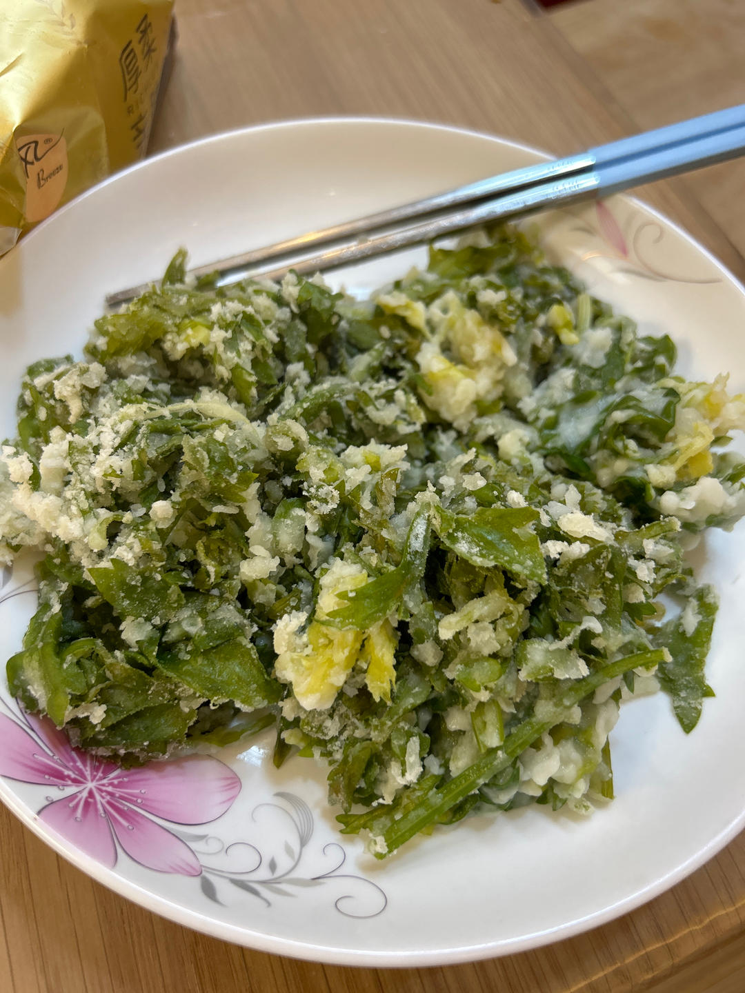 美味蒸芹菜叶子