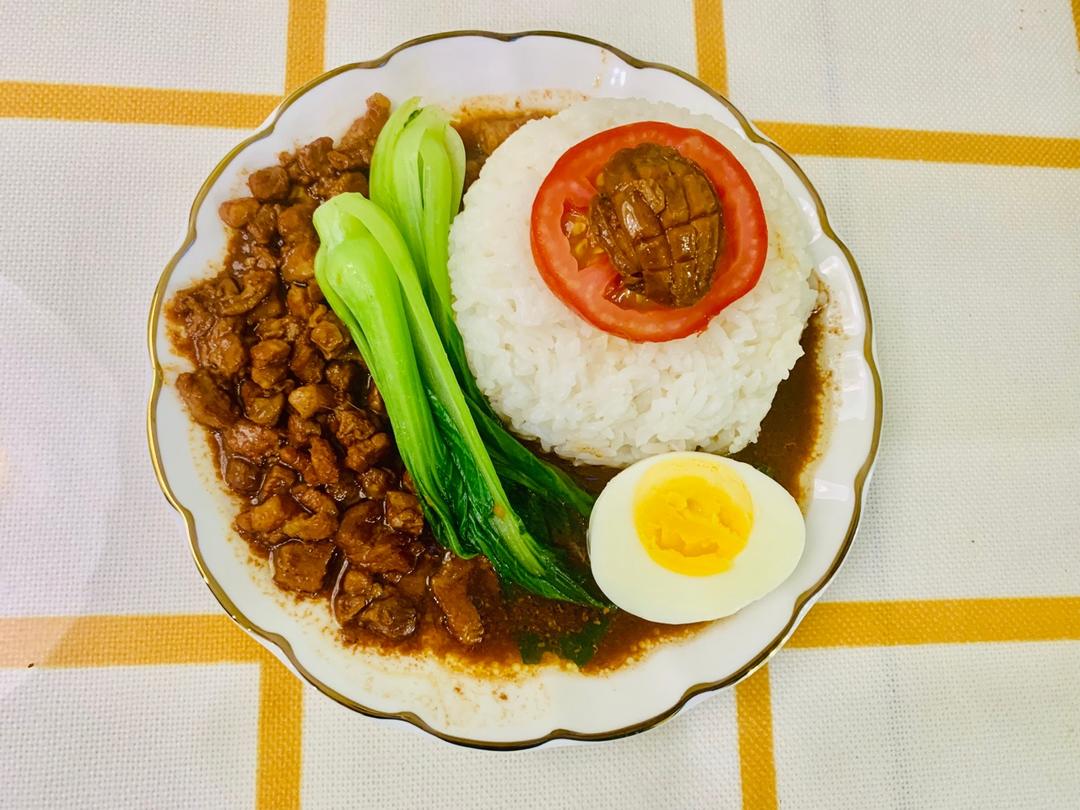 鲍鱼卤肉饭