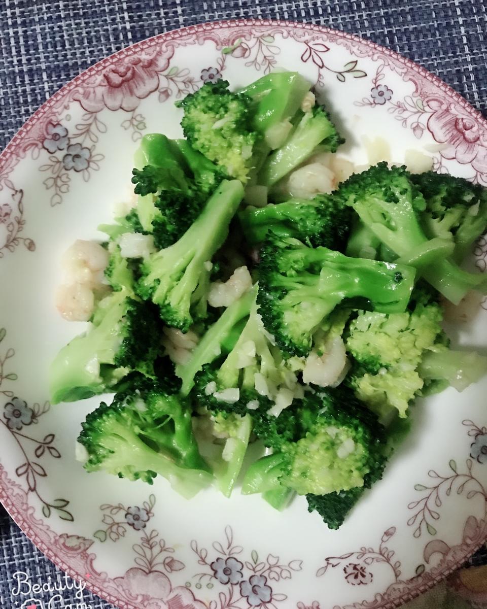 西兰花炒虾仁