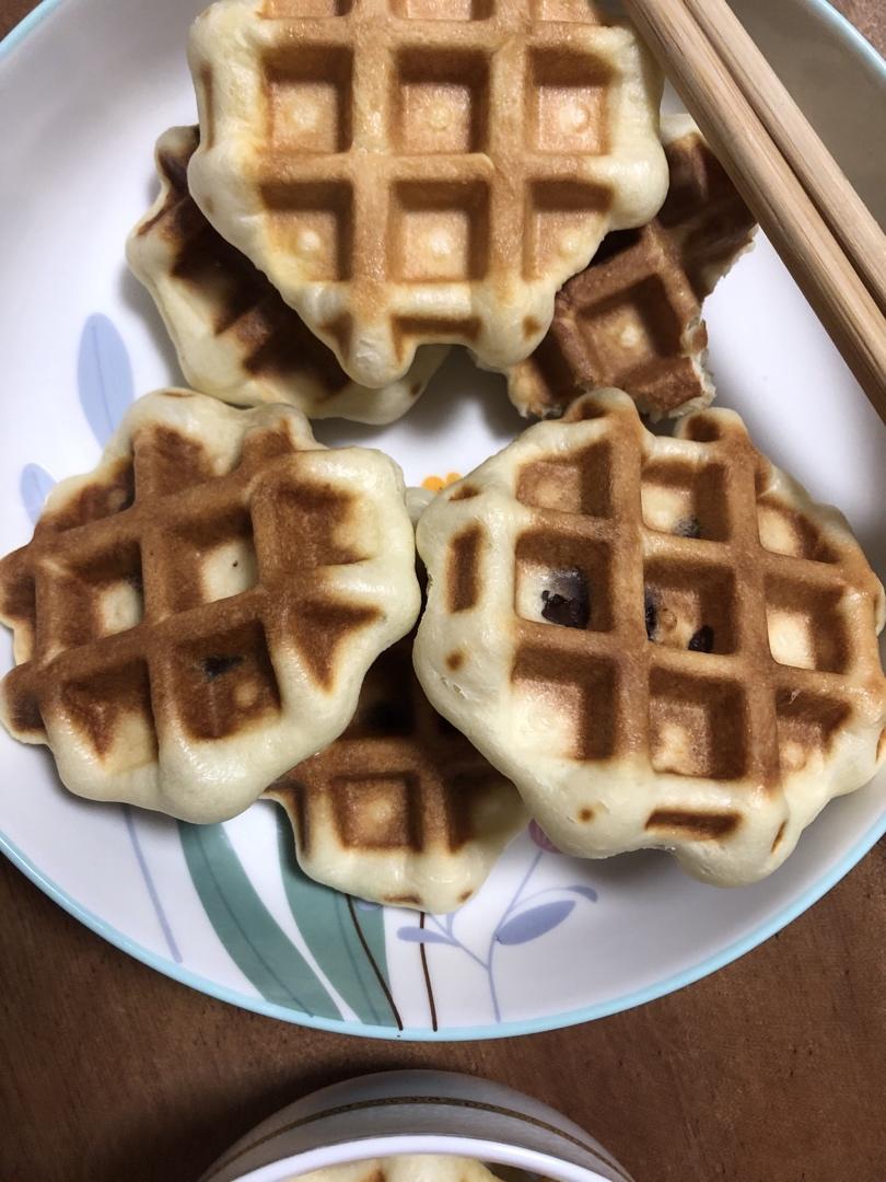 肉松馅华夫饼（面包机+早餐机）轻松～