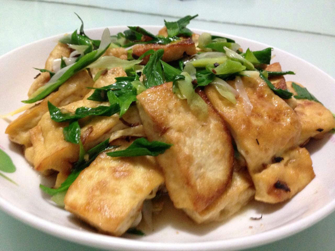 香煎豆腐--家常豆腐