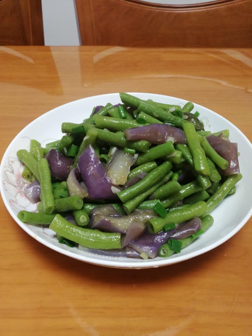 下饭好搭档—茄子炒豆角