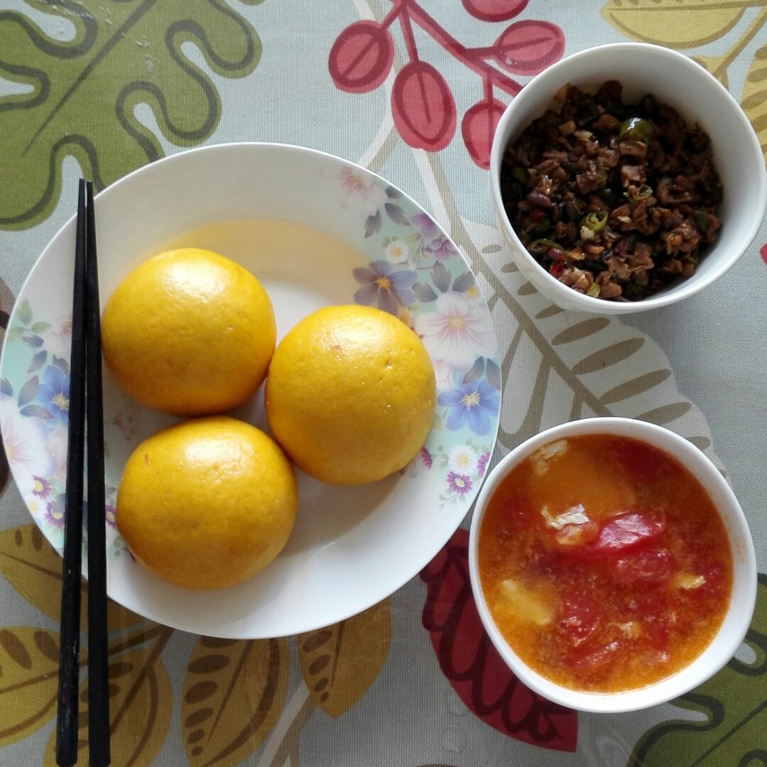 甜丝丝的黄金南瓜大馒头