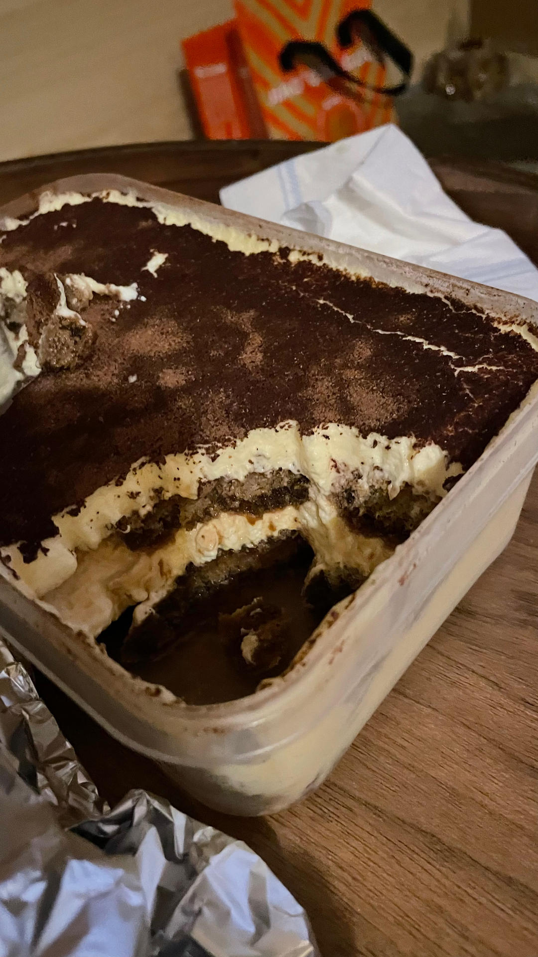 在欧洲学会的经典版提拉米苏