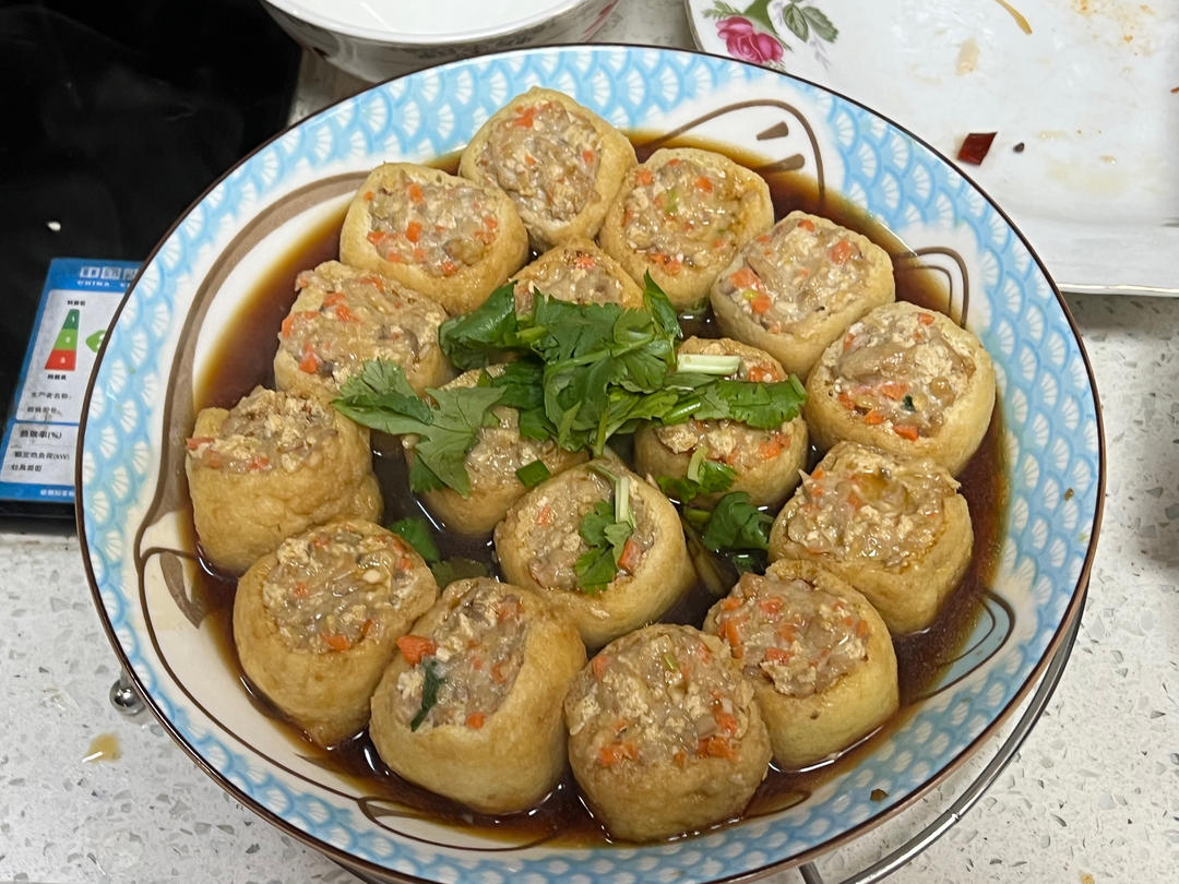 油豆泡塞肉