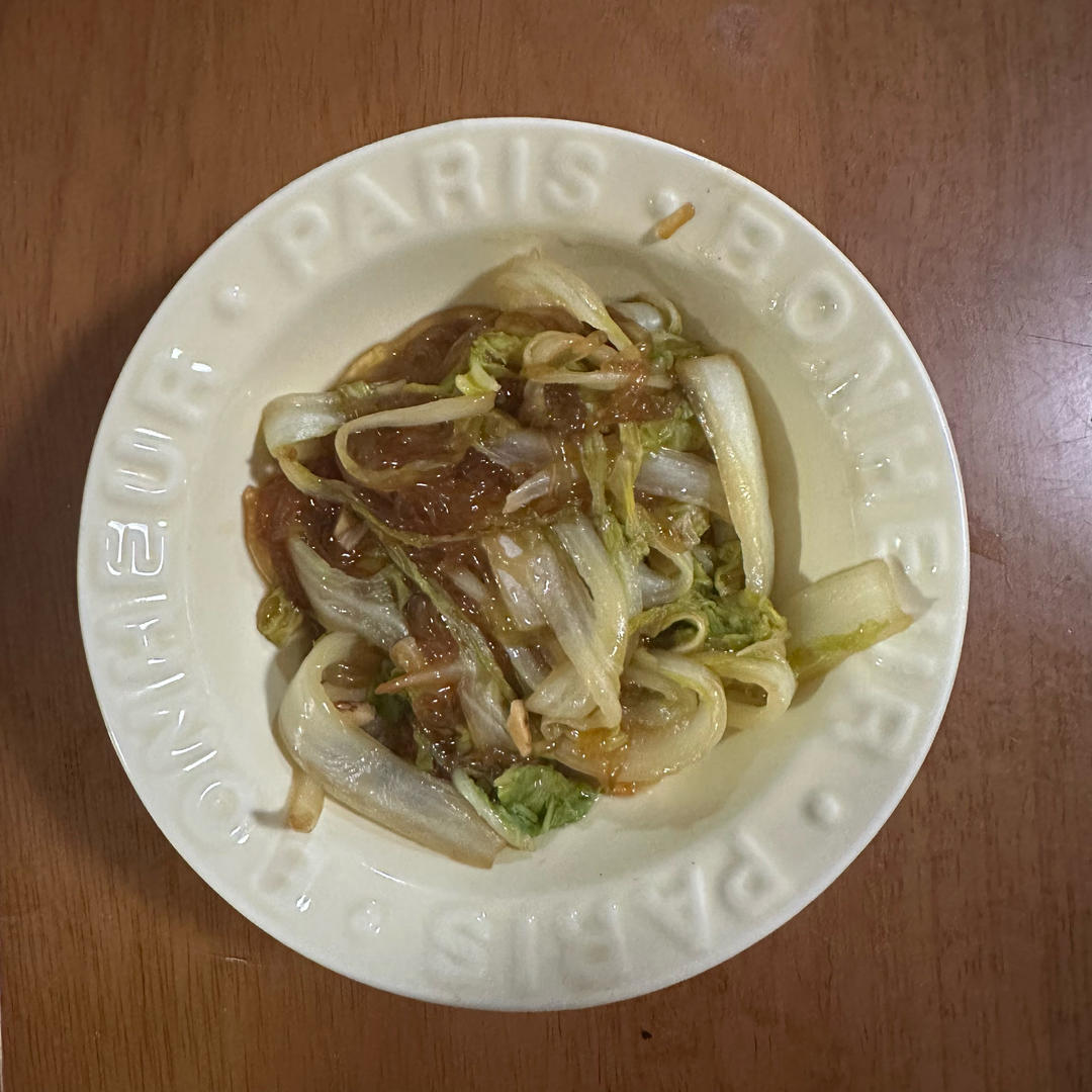 娃娃菜炒粉丝