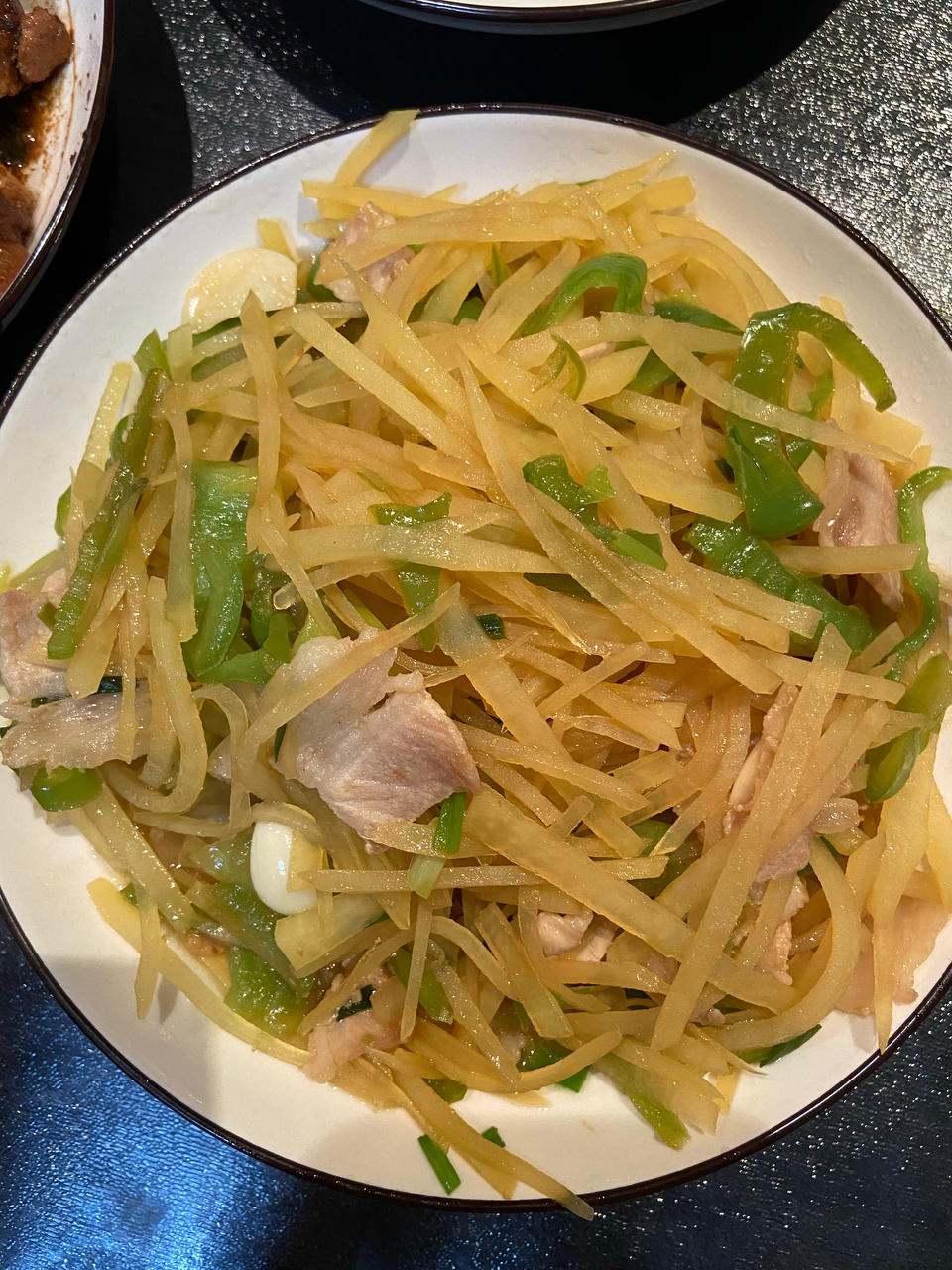 土豆丝炒肉
