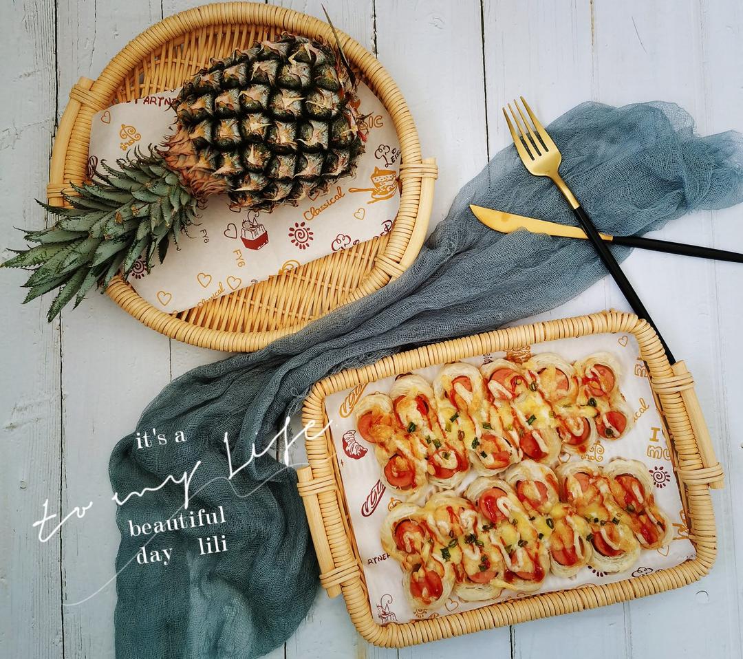 芝士香肠手抓饼