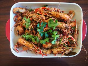 【西黄岛海鲜】麻辣海龙虾的做法 步骤6