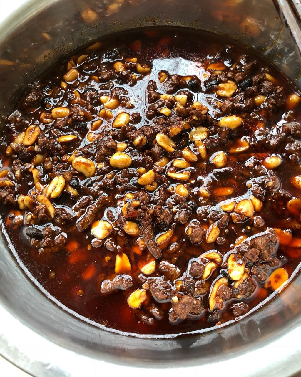 萌夹心做的自制牛肉酱