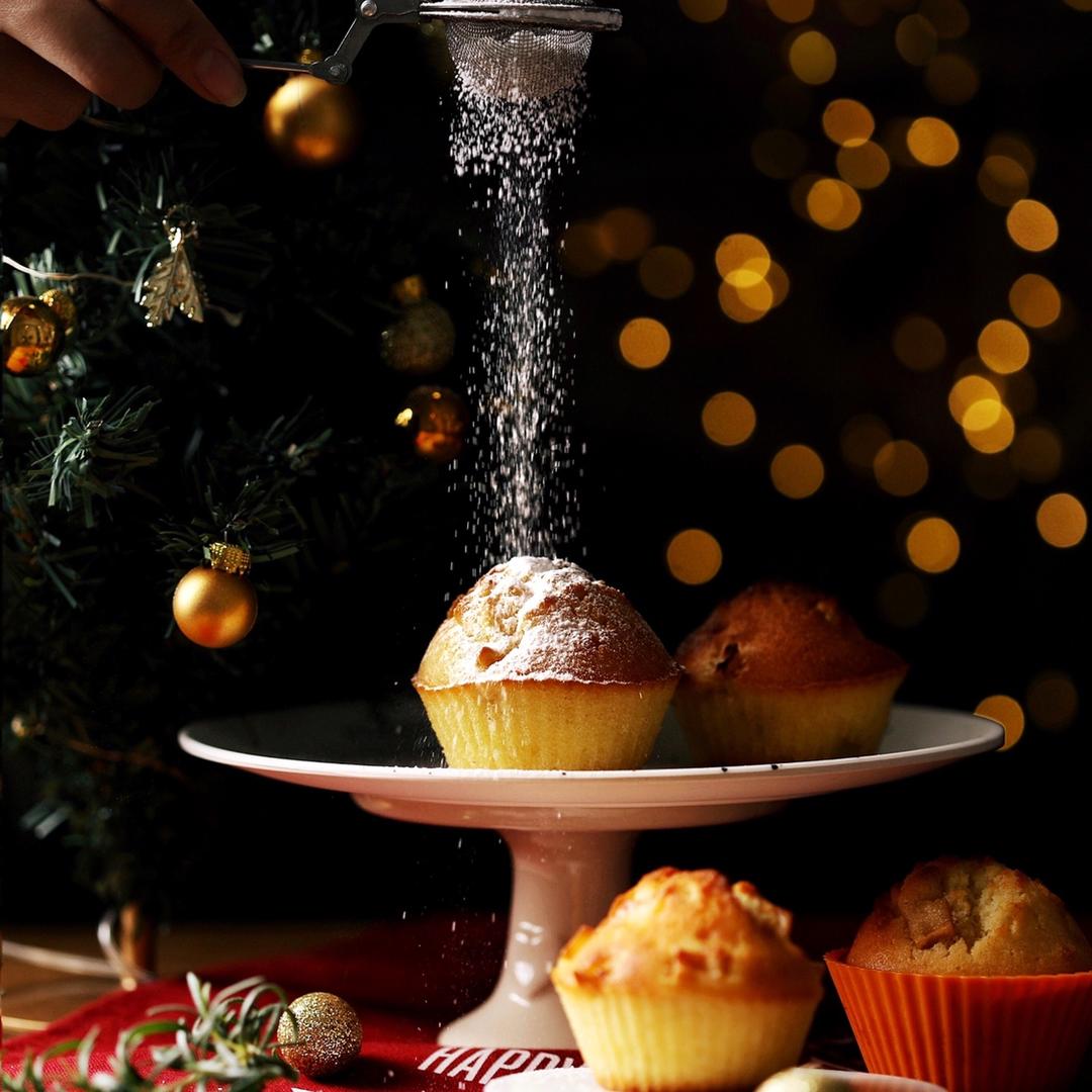 圣诞款肉桂苹果蛋糕