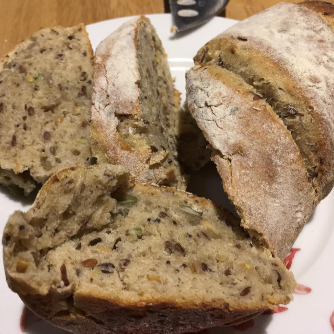 全麦核桃包～软欧包