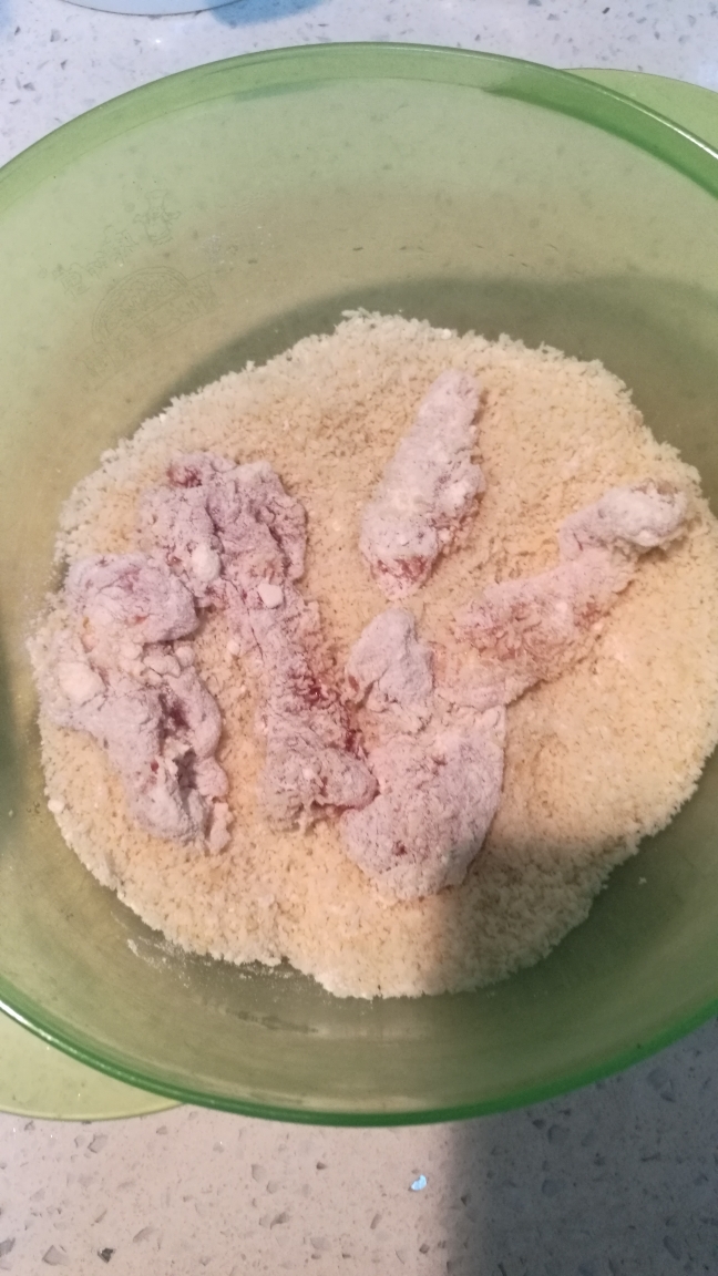椒盐排条的做法 步骤5